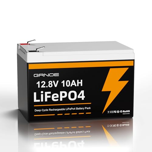 12V 25Ah LiFePO4 Battery, Up to 3000 Deep Cycles Rechargeable Lithium Battery with Built-in 20A BMS for Solar System, RVs, Power Wheels, Trolling Motors, Scooters, Camping, etc.