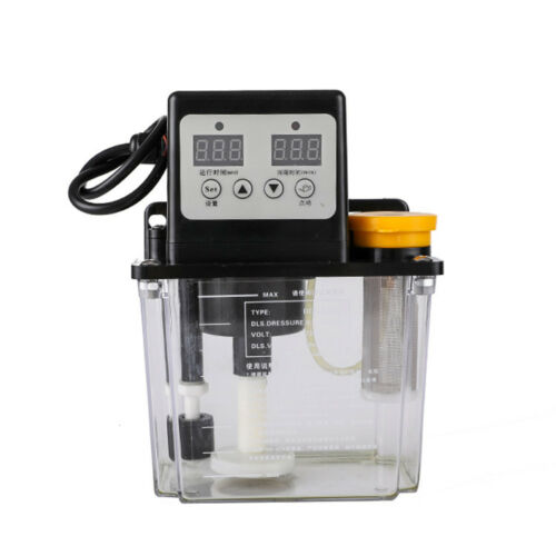 SHANNA 110V Automatic Electric Lubrication Oil Pump CNC Pump Dual Digital Display 2L