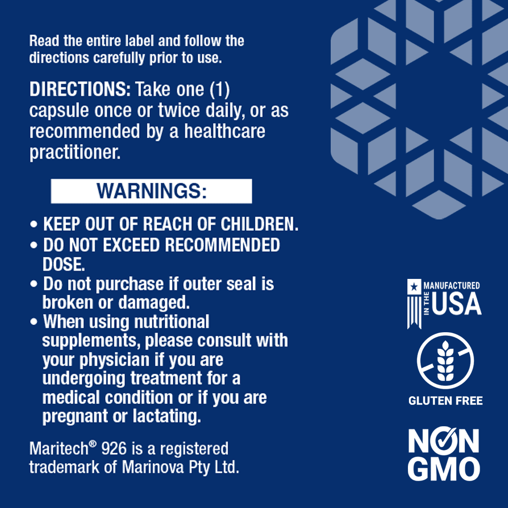 Life Extension Optimized Fucoidan with Maritech 926 - Fucoidan Supplement - Wild-Harvested Wakame from Ocean Extract for Immune Health Support - Non-GMO, Gluten-Free, Vegetarian - 60 Capsules