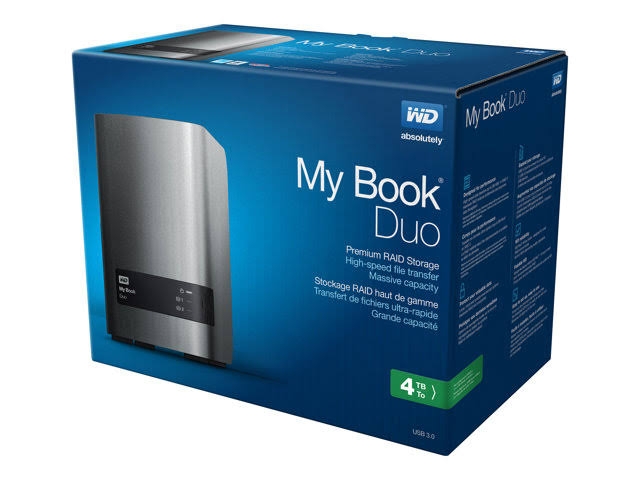 WD My Book Duo WDBLWE0120JCH Hard drive array - 2-bay - 2 x 6 TB