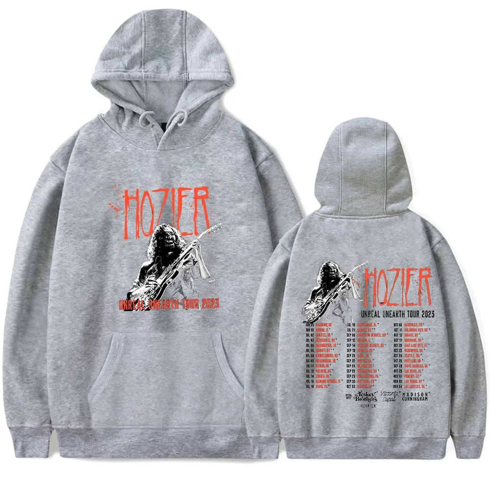 Hozier Hoodie 2023 Unreal Unearth Tour Merch Long Sleeve Sweatshirts Women Men Hip Hop Clothes