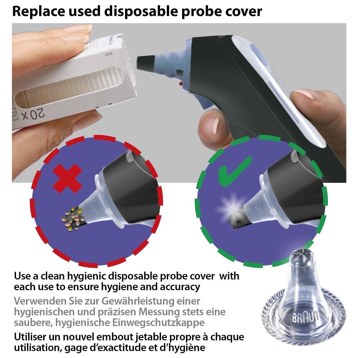 Braun ThermoScan 7 Ear Thermometer with Age Precision - Black Edition