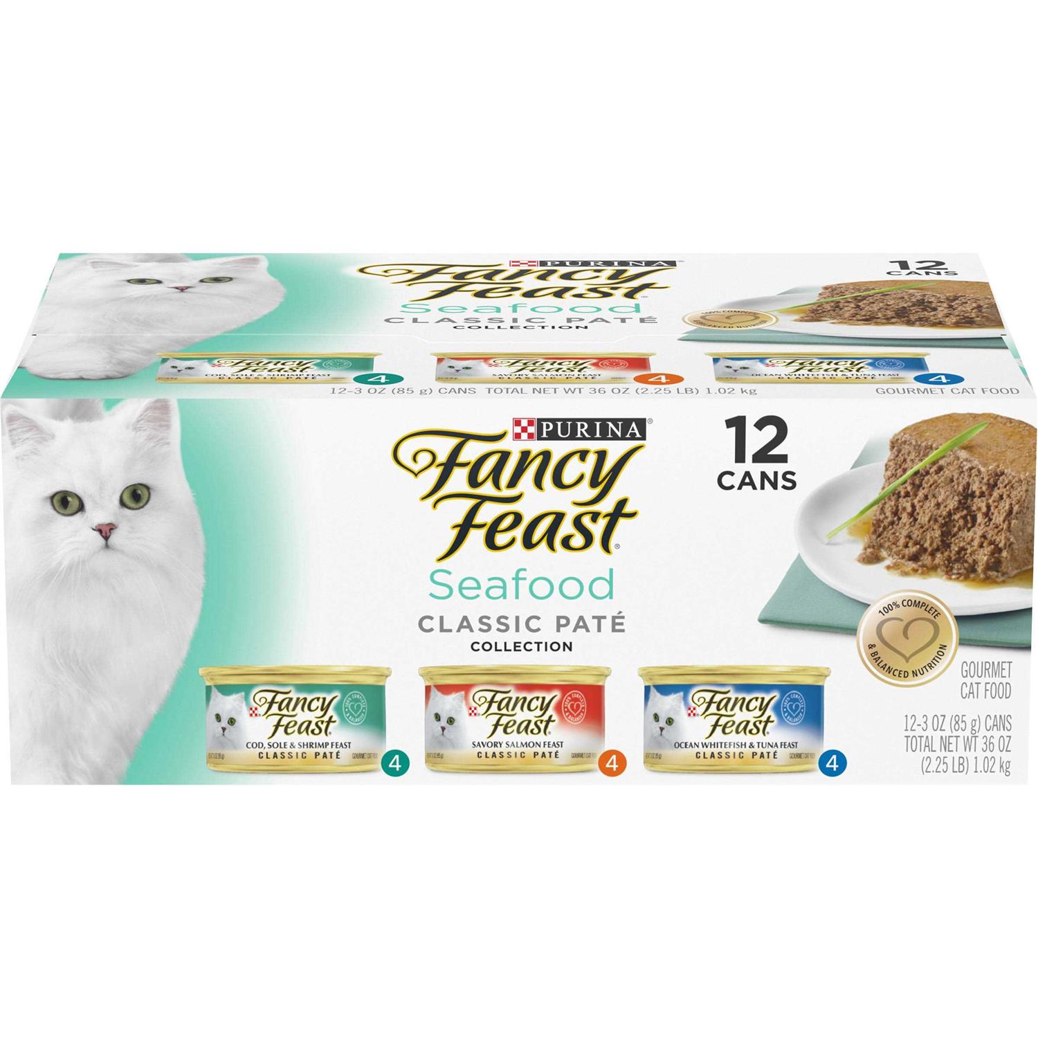 Purina Fancy Feast Seafood Classic Pate Wet Cat Food - Pet Supplies online store