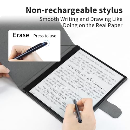 Veidoo 10.3 inch Ebook Reader, Large E-Ink 1872 * 1404 227ppi Touch Screen, 64GB ROM, WiFi, Android E-Reader, Built-in Speaker, Notetaking Digital Epaper E-Ink Tablet with Stylus and Cover(Black)