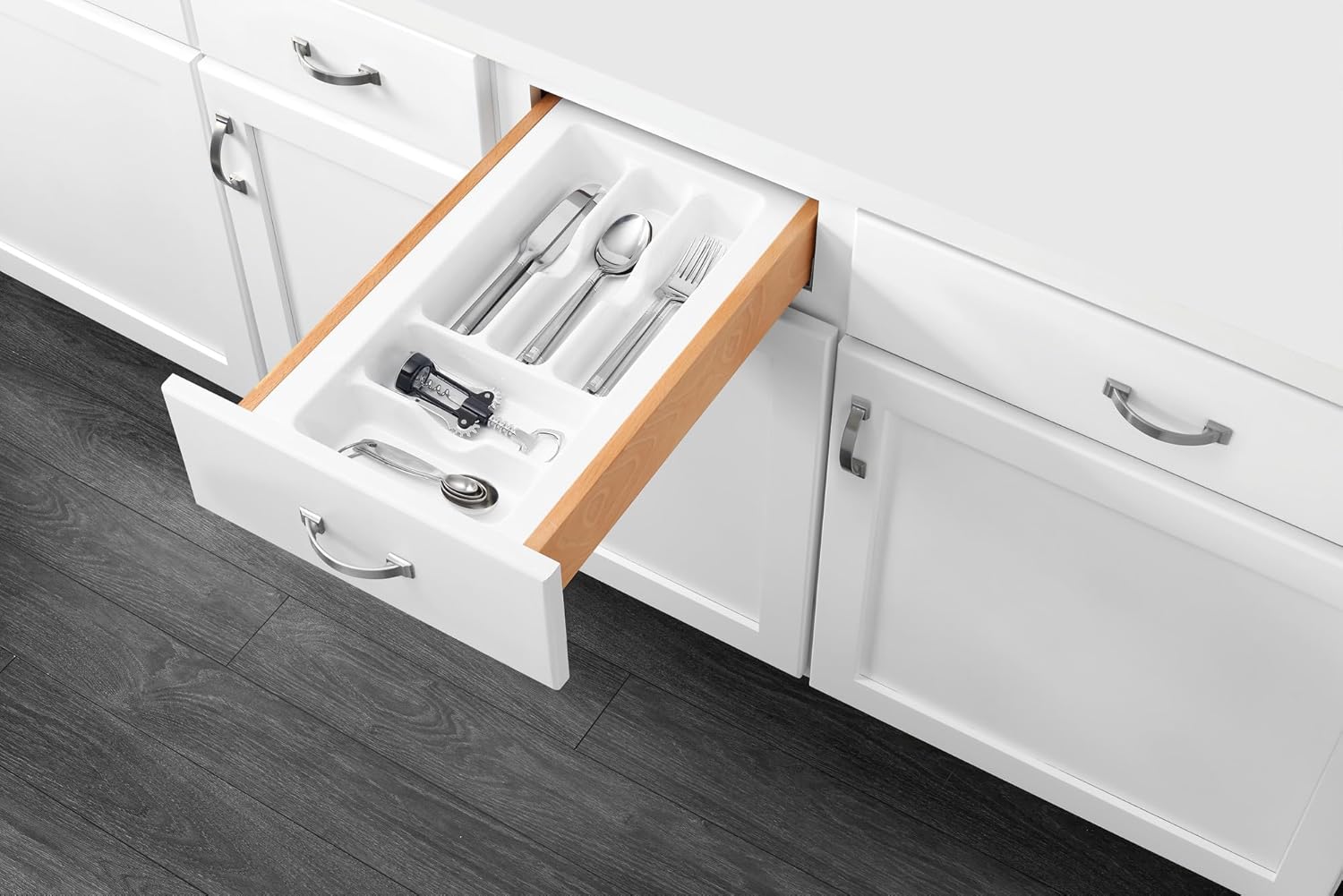 Rev-A-Shelf Polymer Trim to Fit Glossy Drawer Insert Cutlery Organizer