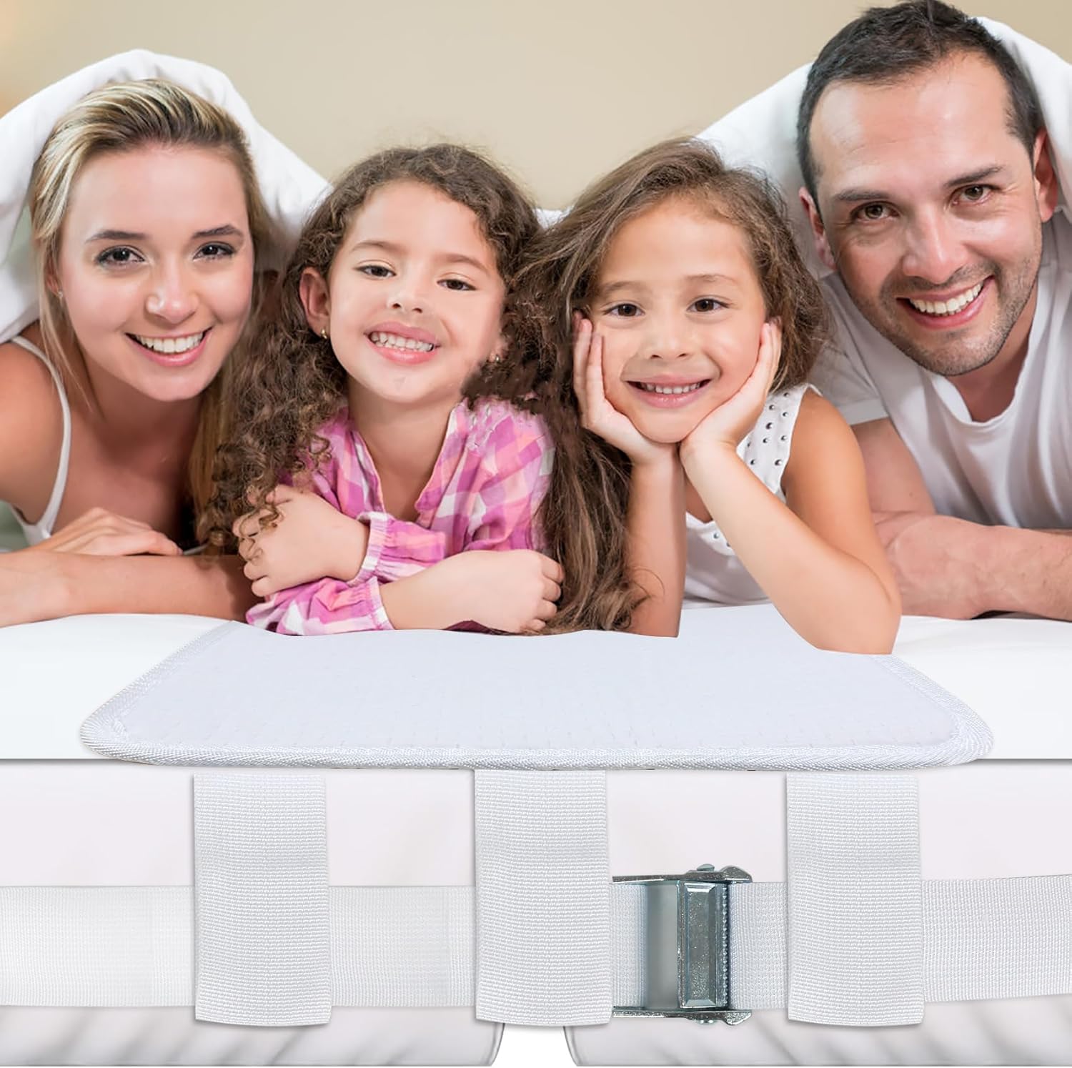 Bed Bridge for Split King Adjustable, Twin to King Bed Converter Kit Wide Gap Non-Slip 12