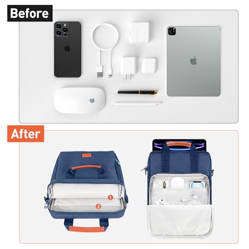 DTTO 9-11 Inch Tablet Sleeve Bag with Shoulder Strap, Double Handle Case Fits iPad Air/Pro 11 inch 2024, iPad 10th Gen 10.9