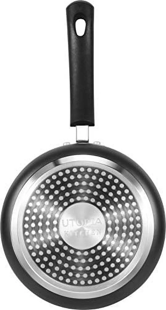 Utopia Kitchen 2 Quart Nonstick Saucepan with Glass Lid - Induction Bottom - Multipurpose Use for Home Kitchen or Restaurant