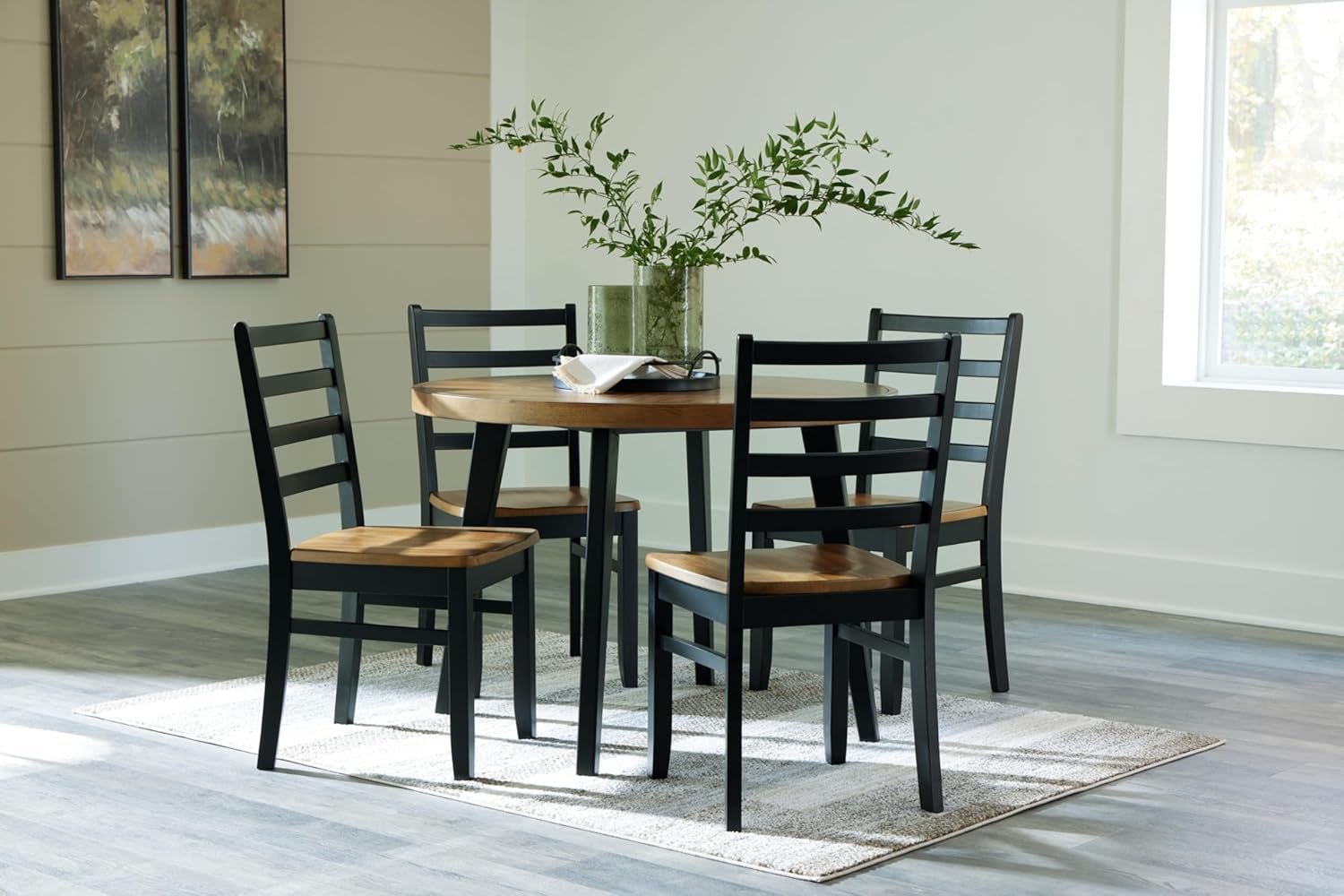 Signature Design by Ashley Blondon Dining Table and 4 Chairs, Set of 5, 42