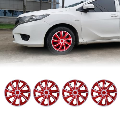 Hubcap Wheel Rim Covers 16 inch, Chrome Wheel Cover ABS Hub Caps Snap On Car Truck SUV Sturdy Guards Replacement Set of 4, Universal for Most Cars ABS & PC Material