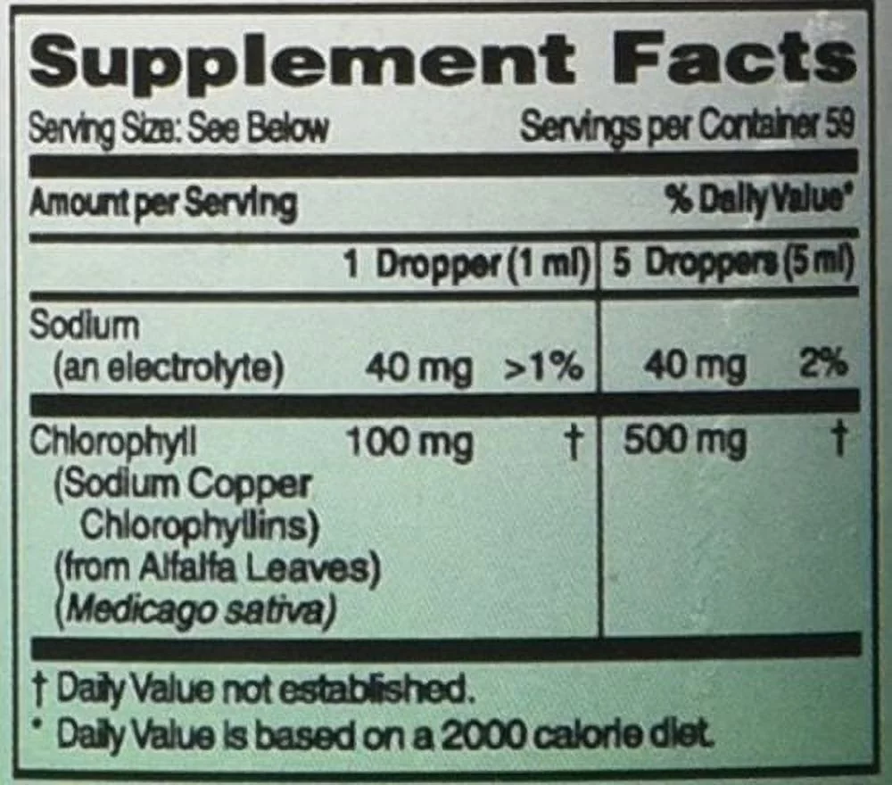 World Organic World Organic  Chlorophyll, 2 oz