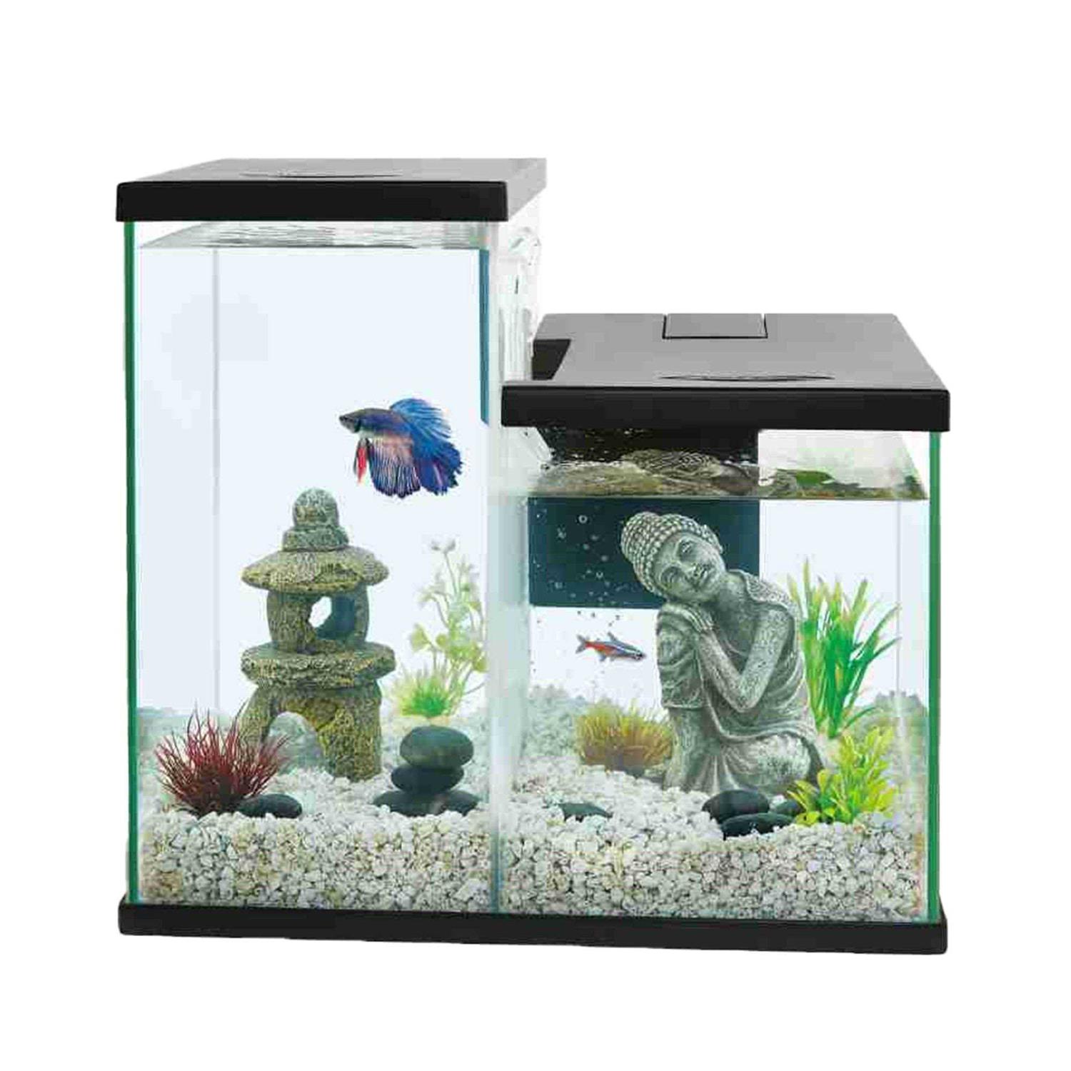 Top Fin Betta Waterfall Dual Aquarium Tank - Pet Supplies online store