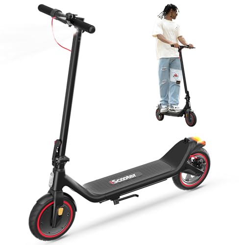 iScooter Electric Scooter for Adults, 18/12 Miles Long Range,22/19/18 Mph Top Speed, Commuting Electric Scooter with Cruise Control, Double Braking Systems Escooter for Adults and Teens