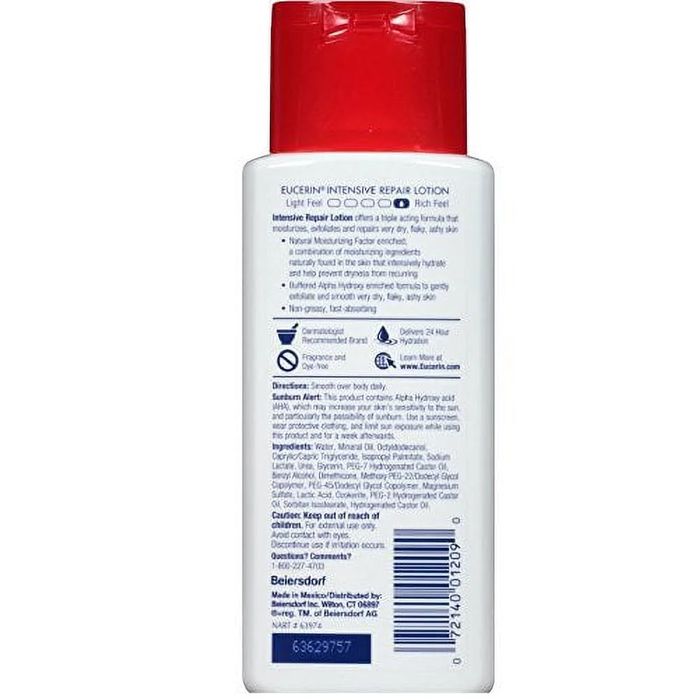 Eucerin Intensive Repair Rich Lotion, 5 oz - (Pack of 2)