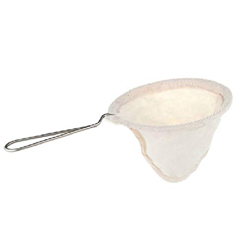 Reusable Coffee Mesh Filter Bag With Stainless Steel Handle Cloth Strainer