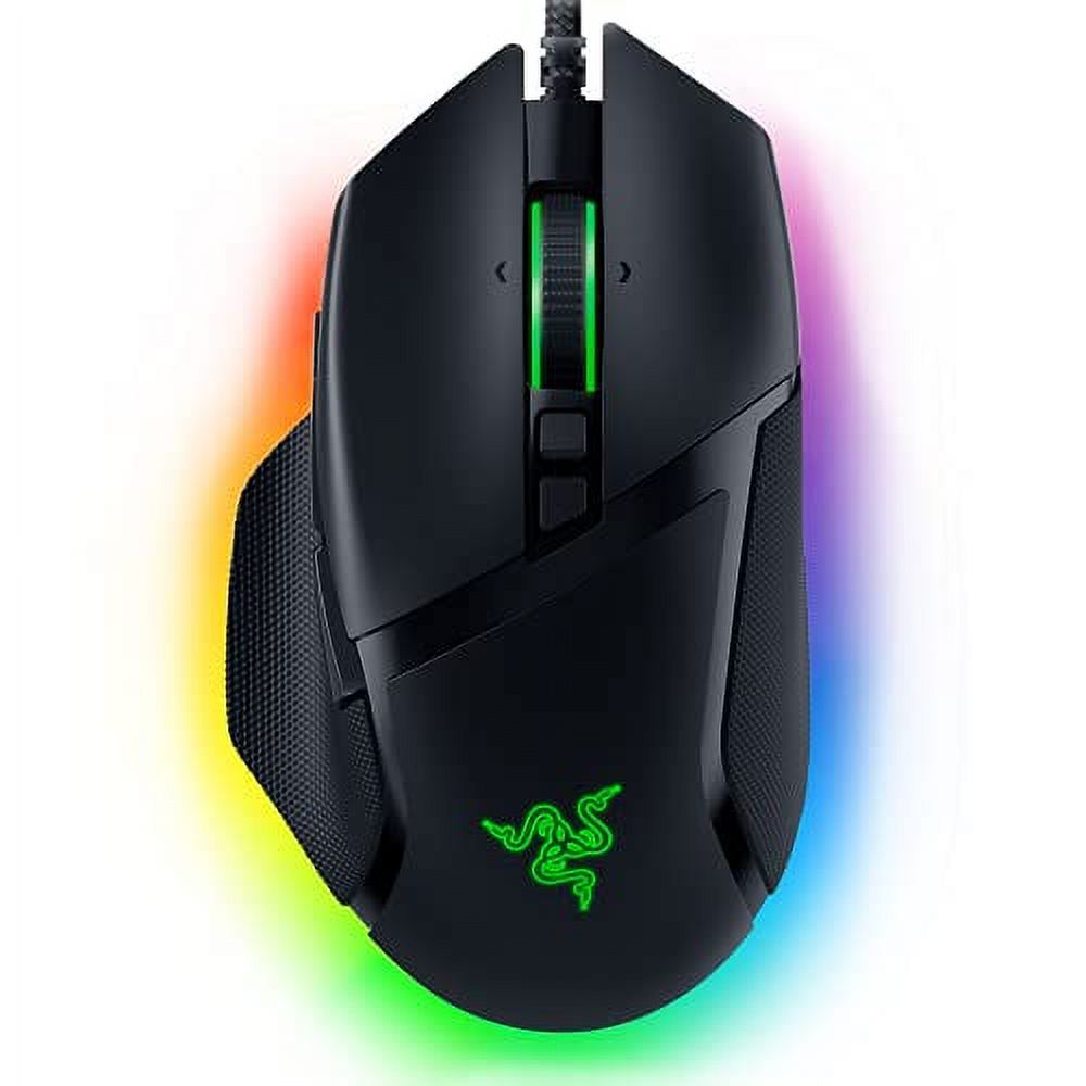 Razer Basilisk V3 Customizable Ergonomic Gaming Mouse: Fastest Gaming Mouse Switch - Chroma RGB Lighting - 26K DPI Optical Sensor - 11 Programmable Buttons - HyperScroll Tilt Wheel - Classic