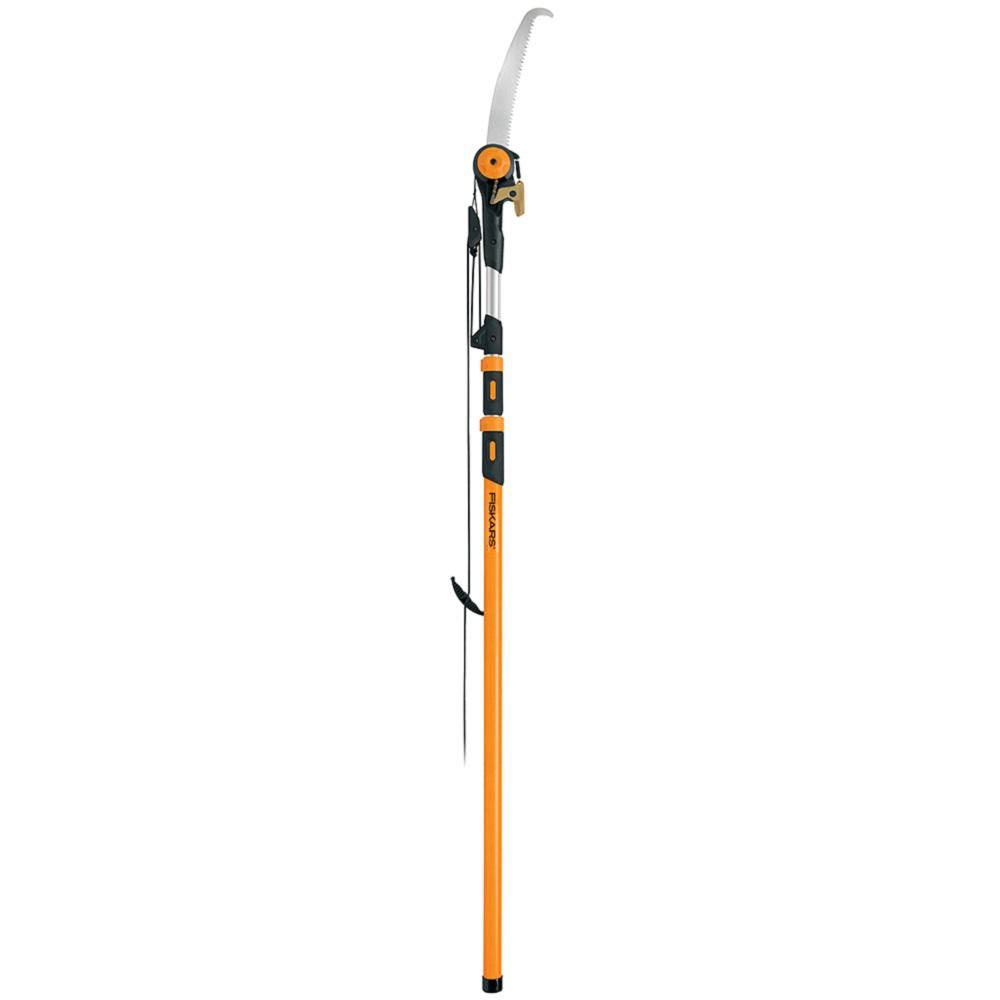 Fiskars 1.25 in. Cut Capacity Steel Titanium Coated Cutting Blade 15 in. Fiberglass/Alum Pole 16 ft. Tree Pruner 394732