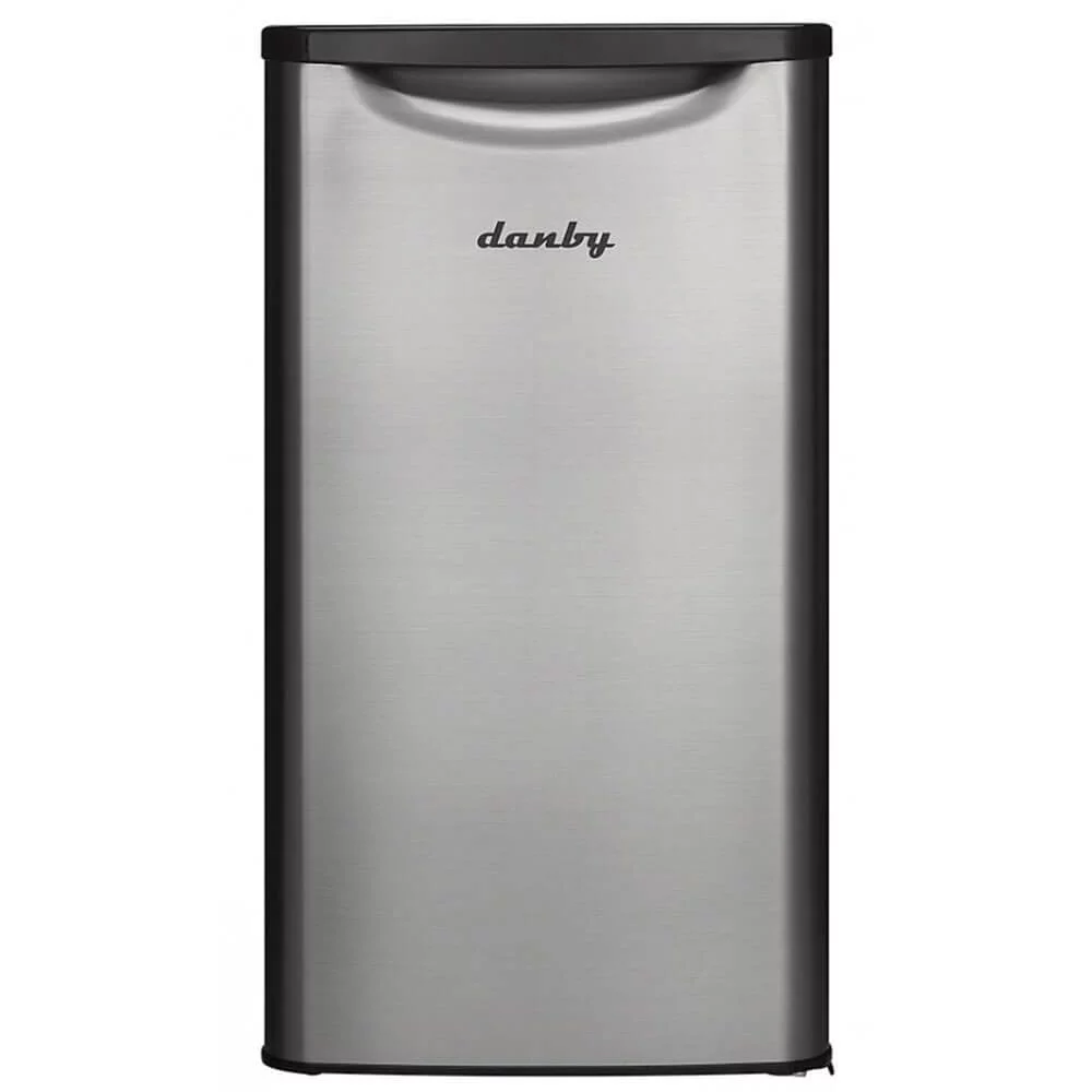 Danby DAR033A6BSLD 3.3 Cu. Ft. Silver Mini Refrigerator