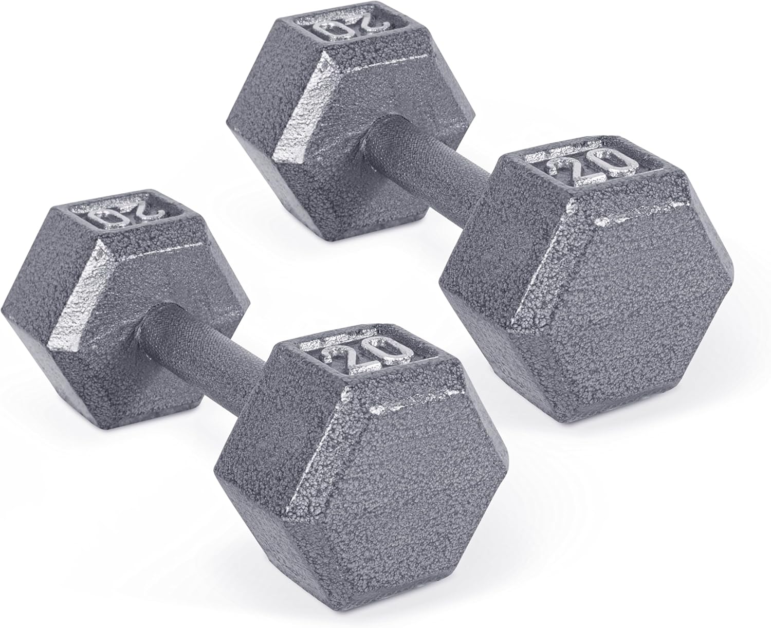 CAP Barbell Cast Iron Hex Dumbbell, Pair, 20 lb