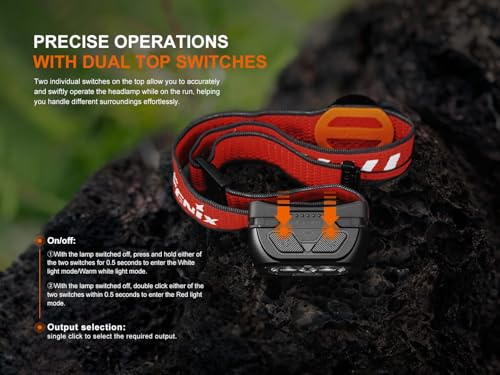 Fenix HL18R-T V2 USB Rechargeable 800 Lumen LED Jogging/Trail Running headlamp with EdisonBright USB Charging Cable Bundle