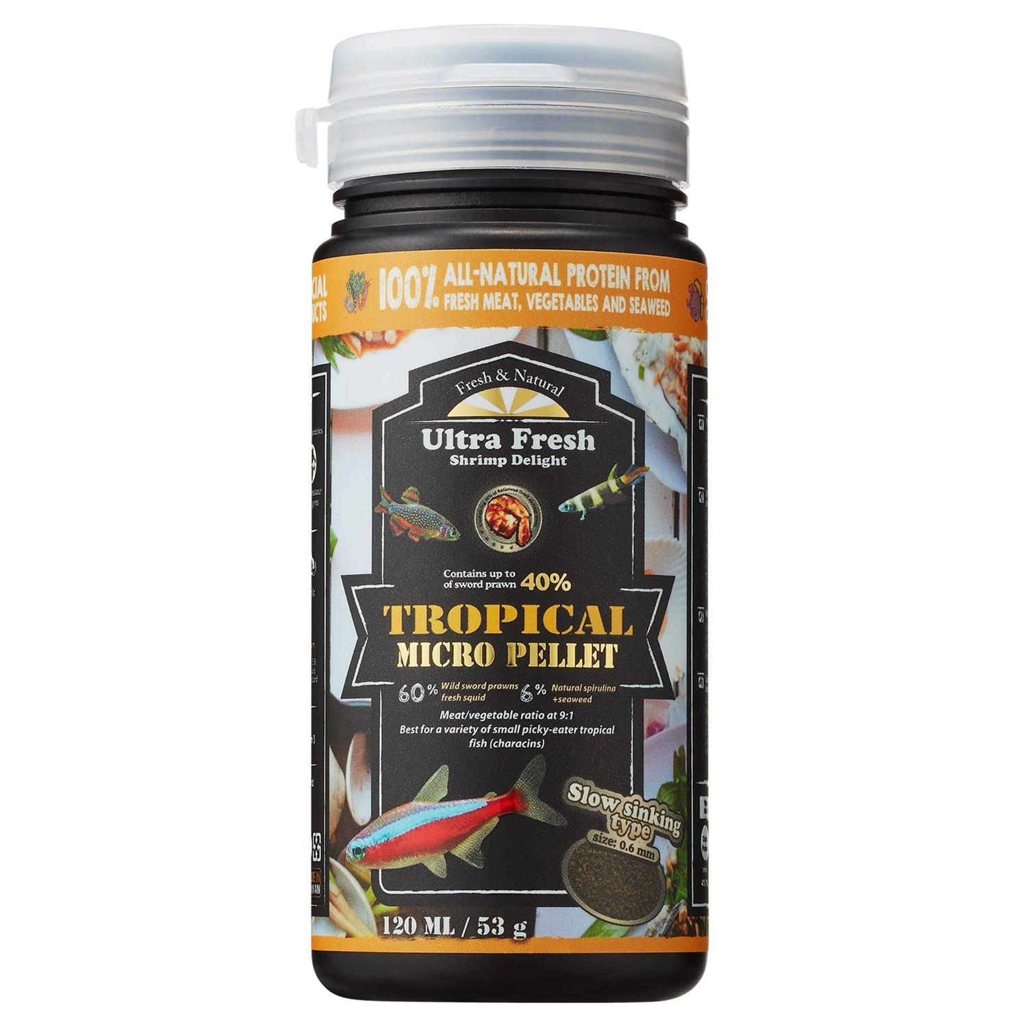 Ultra Fresh Tetra Fish Food Slow Sinking All Natural Ingredients - Pet Supplies online store