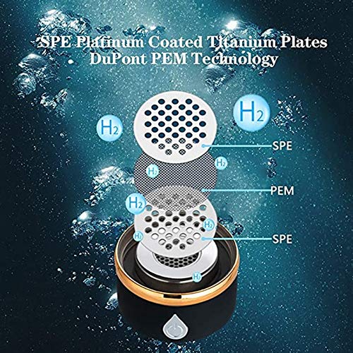 Hydrogen Water Generator,Water Purifier,Hydrogen Water Bottle, Portable Hydrogen Water Ionizer Machine, Hydrogen Water Bottle Generator USB Portable Hydrogen Water Maker Machine 380ml Blue