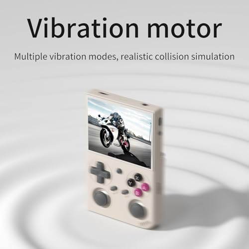 G350 Retro Game Console,Linux System RK3326 G350 Handheld Game Console Built-in 64G TF Card 4371 Games,3.5-inch IPS Screen, WiFi, Bluetooth 4.2, HDMI Output, 3200mAh Battery