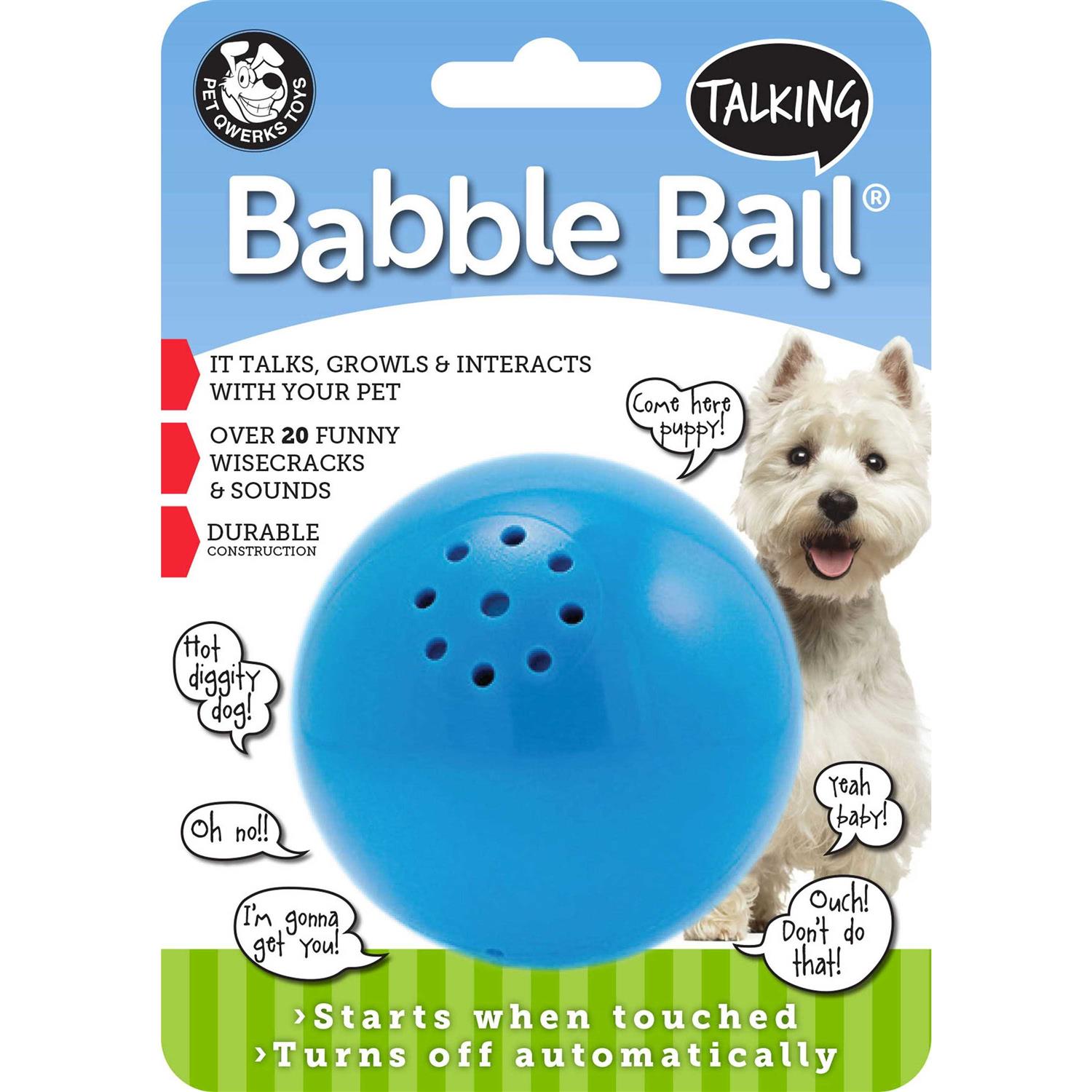 Pet Qwerks Talking Babble Ball Medium - Pet Supplies online store