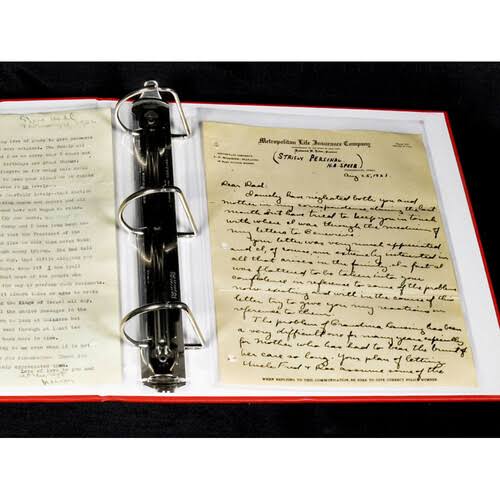 Archival Methods Binder Slip Case Set 1.5x22 D-Ring, Red Binder / Black Slip Case - Exclnt Cond.