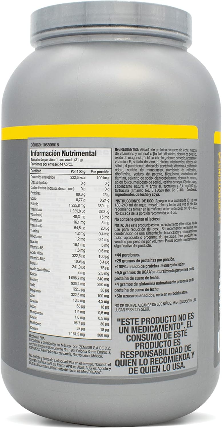 Nature'S Best Isopure Banana Cream (Zero Carb), 3-Pound Tub