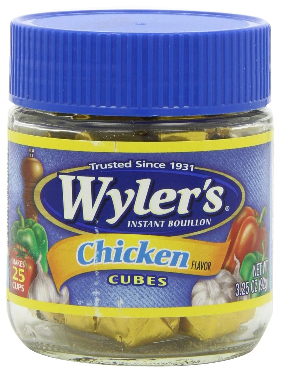 Wyler's Chicken Instant Bouillon Cubes Jar, 3.25 OZ (Pack of 6)