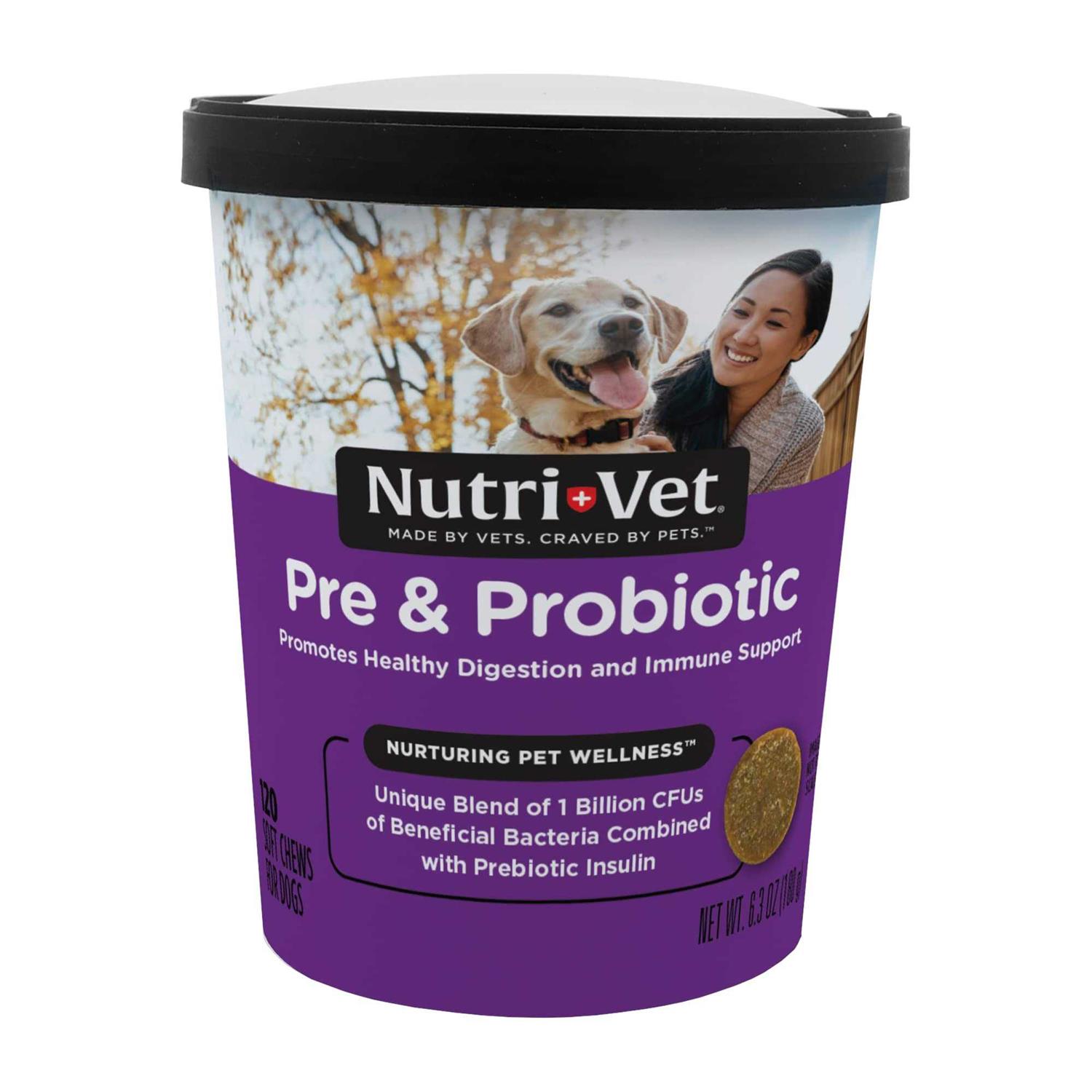 Nutri-Vet Pre and Probiotic Soft Chews for Dogs - Pet Supplies online store