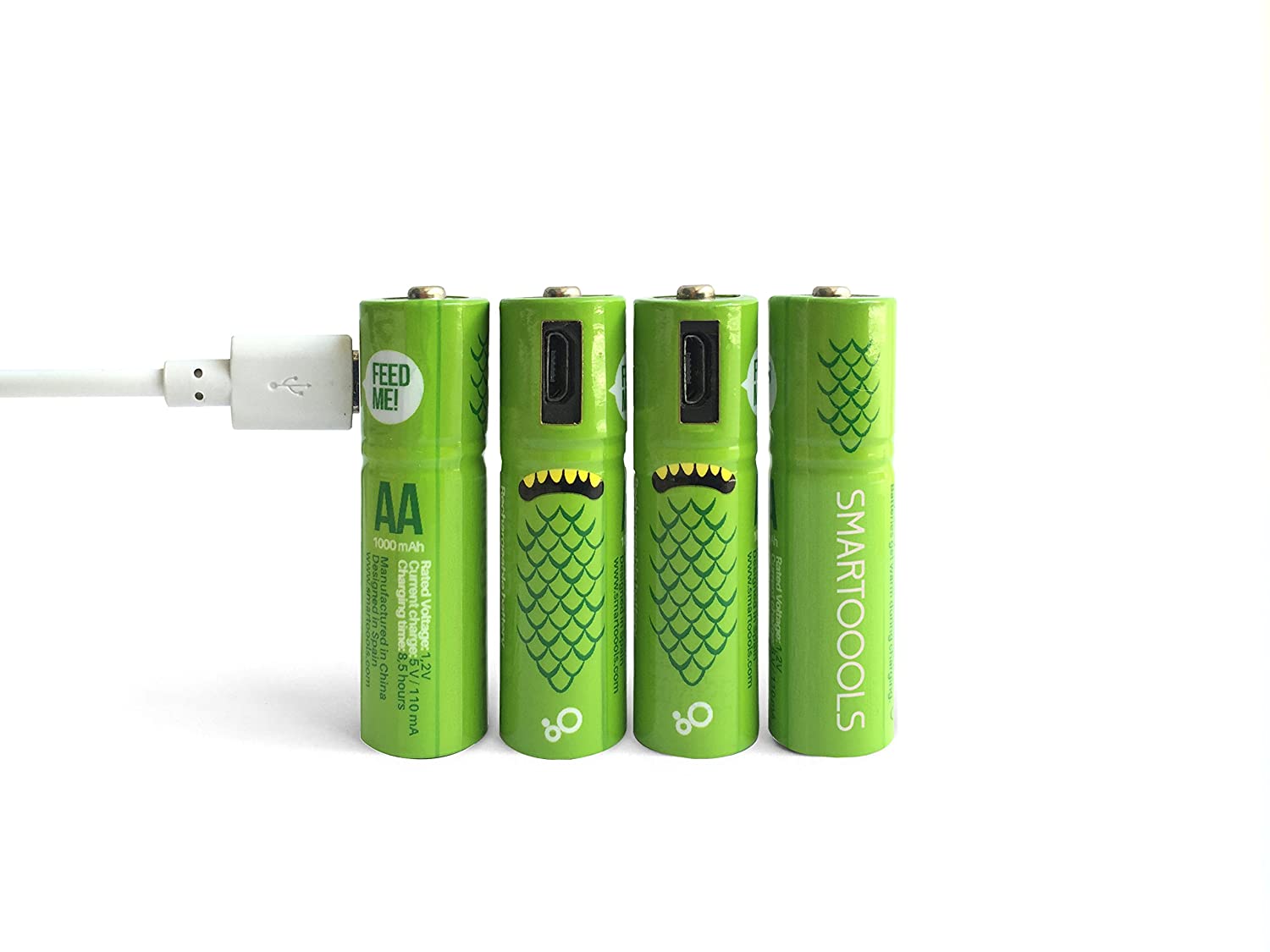 Smartoools AA USB Rechargeable Micro Battery (4 Pack)