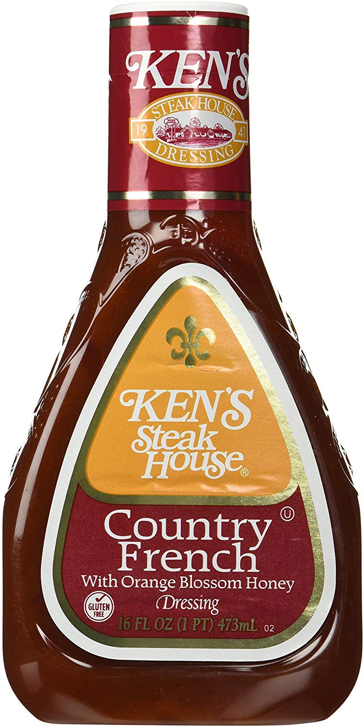 Country French Salad Dressing 16 Ounce (Pkg of 3) Ken's Steak House