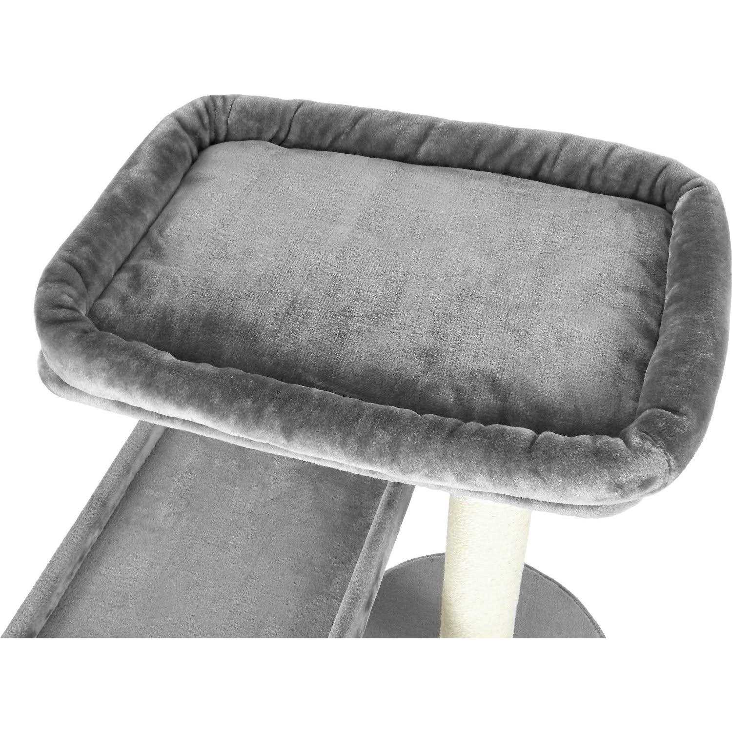 Frisco 42-in Heavy Duty Faux Fur Cat Tree Condo - Pet Supplies online store