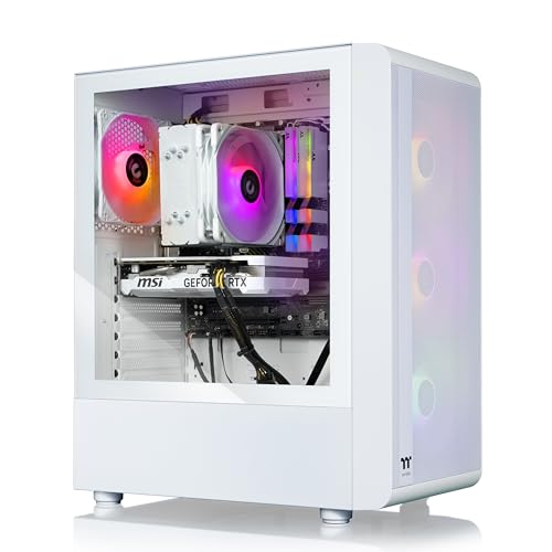 Thermaltake LCGS Quartz R66 Gaming Desktop (AMD Ryzen™ 5 5600, ToughRam DDR4 3600Mhz 16GB RGB Memory, AMD Radeon™ RX 6600, 1TB NVMe M.2, WiFi, Windows 11) S2QT-B550-R66-LCS
