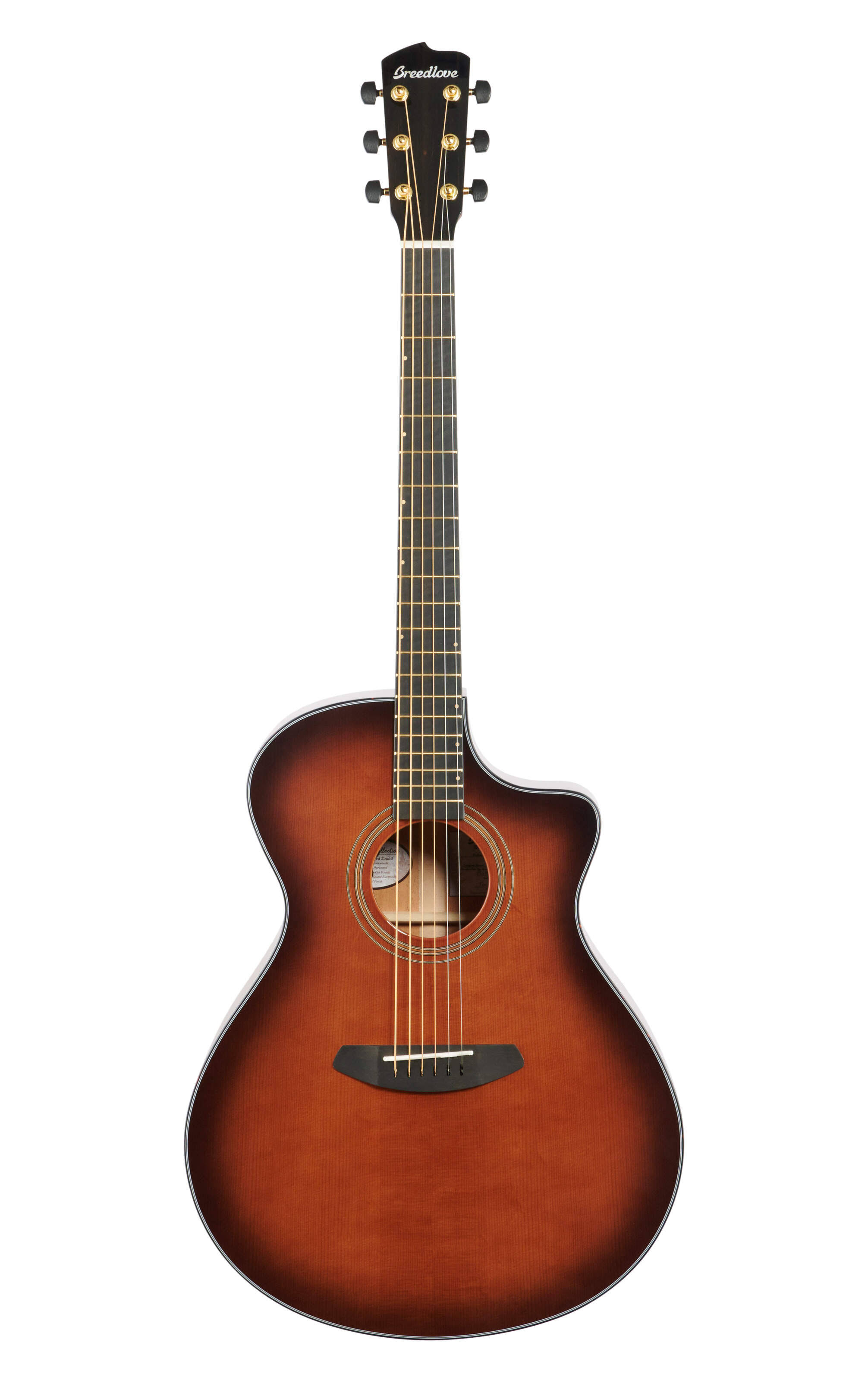 Breedlove Organic Performer Concerto CE Acoustic Electric Guitar Bourbon Burst