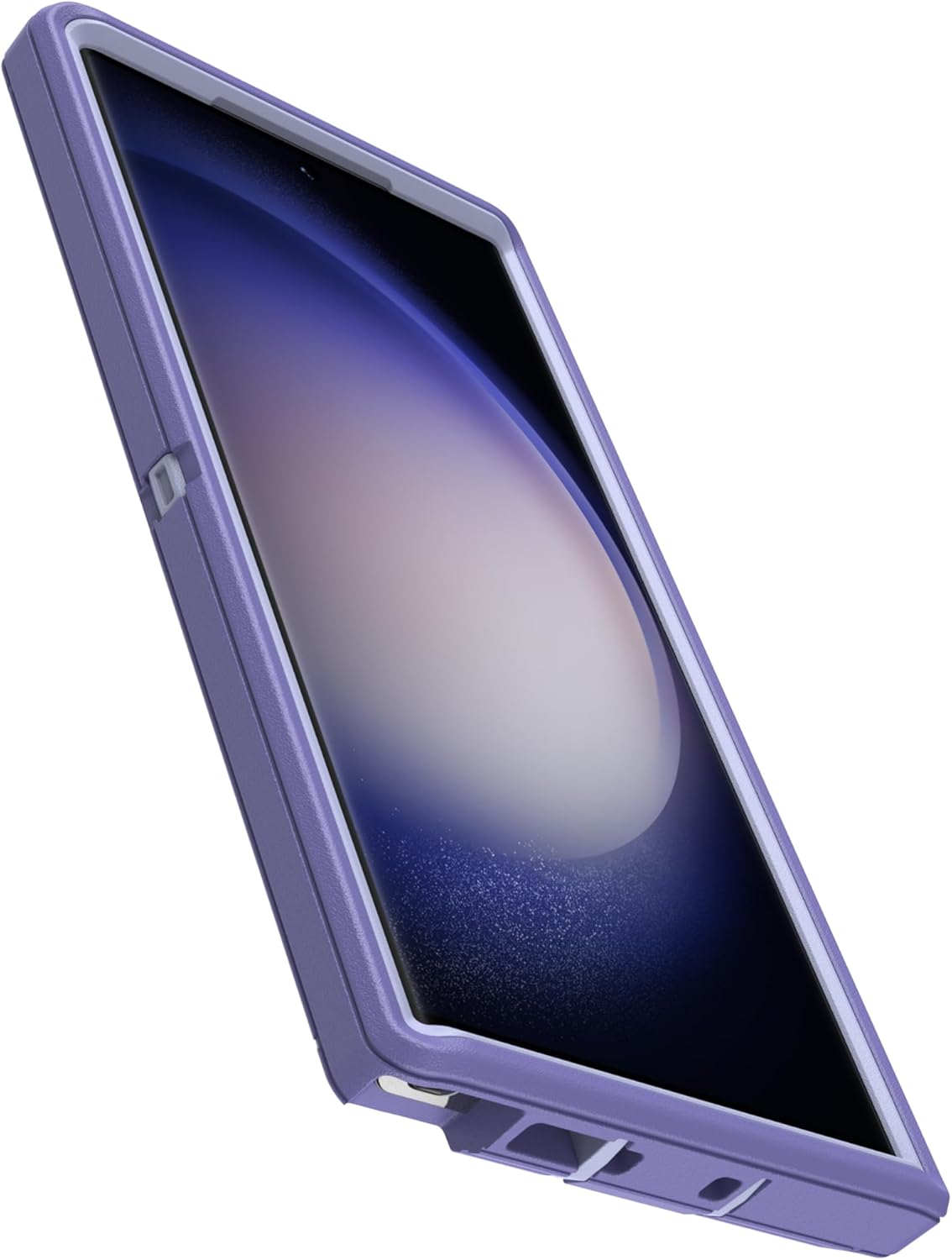 OtterBox Galaxy S23 Ultra Defender Series Case - Mountain Majesty (Purple), Rugged & Durable, with Port Protection, Includes Holster Clip Kickstand