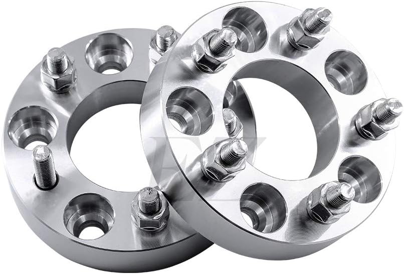 EZAccessory 2 Billet Wheel Adapters 5x112 to 5x4.5 (5x112 to 5x114.3) Thickness 1 Inch