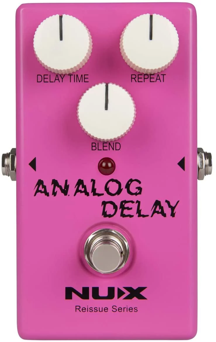 NUX Reissue Series Analog Delay With BBD Chipset Effects Pedal Pink