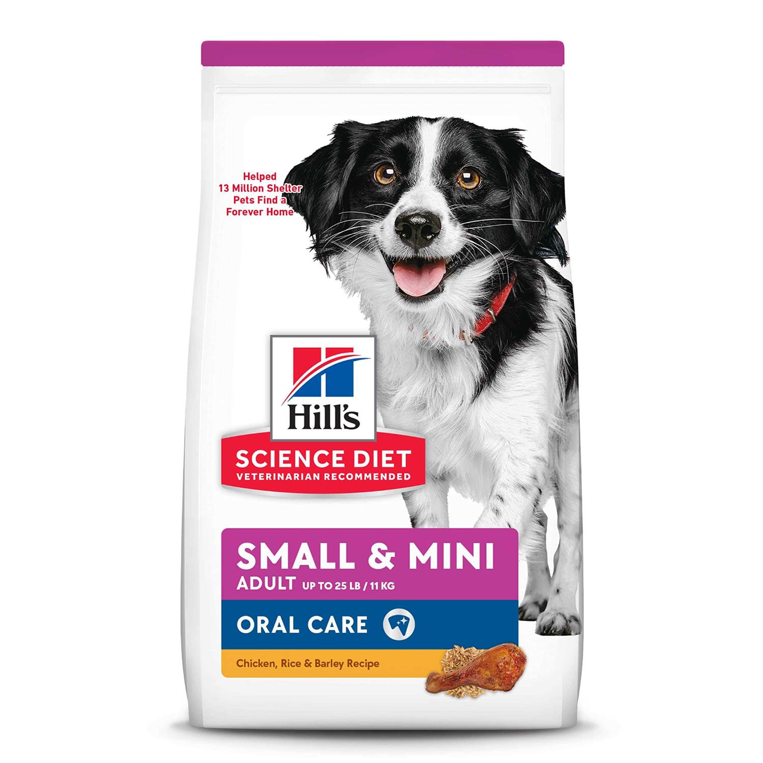 Hill's Science Diet Adult Oral Care Small & Mini Chicken Recipe Dry Dog Food - Pet Supplies online store