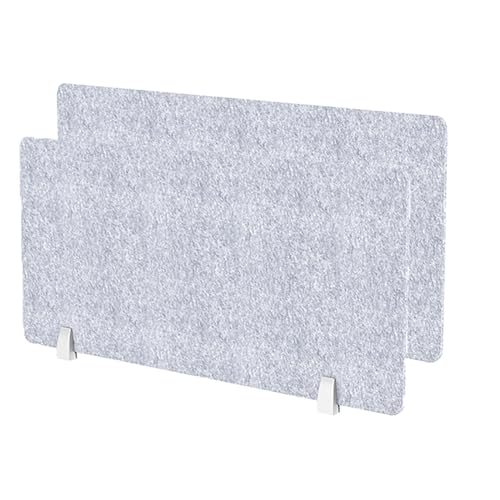 2 Pcs Desk Privacy Panels, Desk Mounted Split Screen Privacy Panel Table Top Separator for Office Cubicles, Standing Dividers Desktop Office Furniture Partitions (Size : 40x40cm)