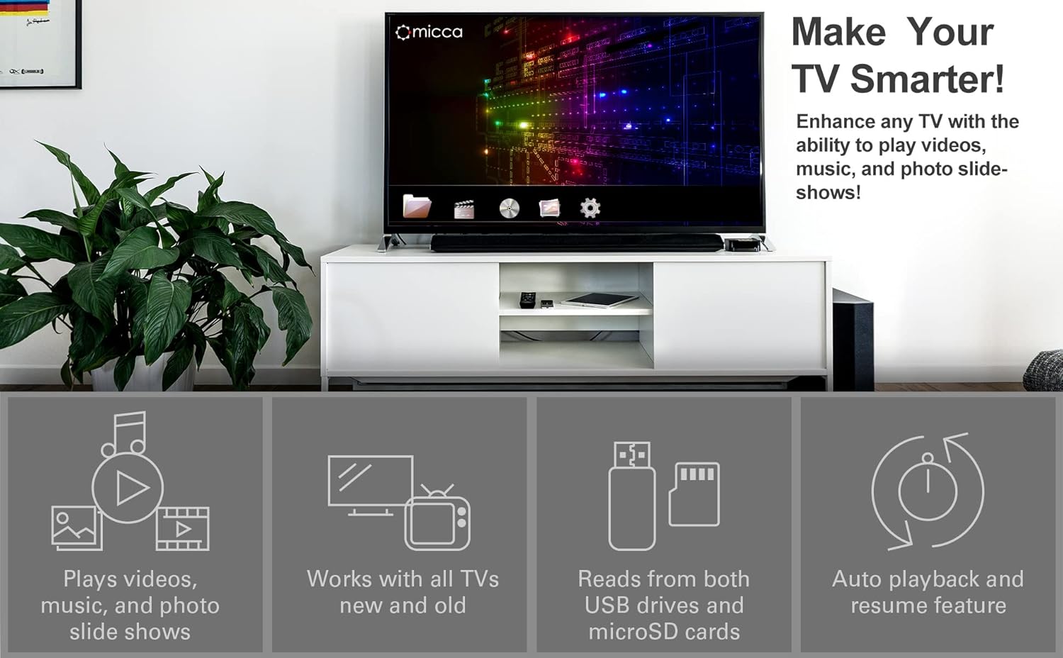 Micca Speck G2 1080p Full-HD Ultra Portable Digital Media Player for USB Drives and SD/SDHC Cards Pack of 2