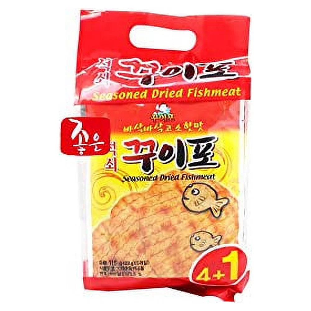 Korean Grilled Dried Seasoned Fish Meat 5 Pack