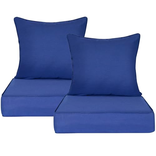 Outdoor Deep Seat Cushion Set of 2, 22
