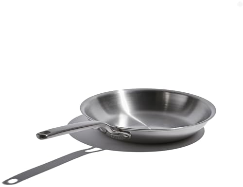 Heritage Steel x Eater 8.5 Inch Frying Pan | Made in USA | 5-Ply Fully Clad Stainless Steel Pan | Stay Cool Handle Design | Induction Pan | Non-Toxic Pan | Egg Pan for Cooking | Cook like an Eater