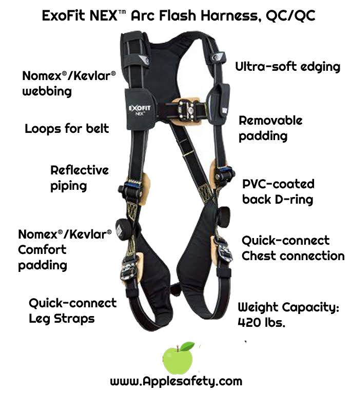 3M DBI-SALA ExoFit NEX - Arc Flash Harness 1103087