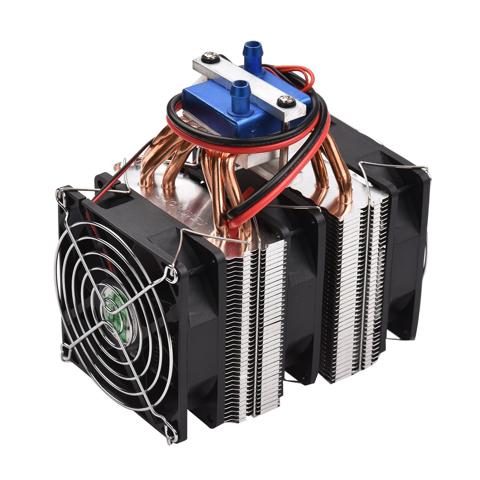 180W High Power Semiconductor Refrigeration Fish Tank Chiller 12V Refrigerator Cooling-water Machine Chiller Water Cooler Aquarium Chiller with 6pcs Heat Dissipation Copper Pipe for 40 Liters Aquarium