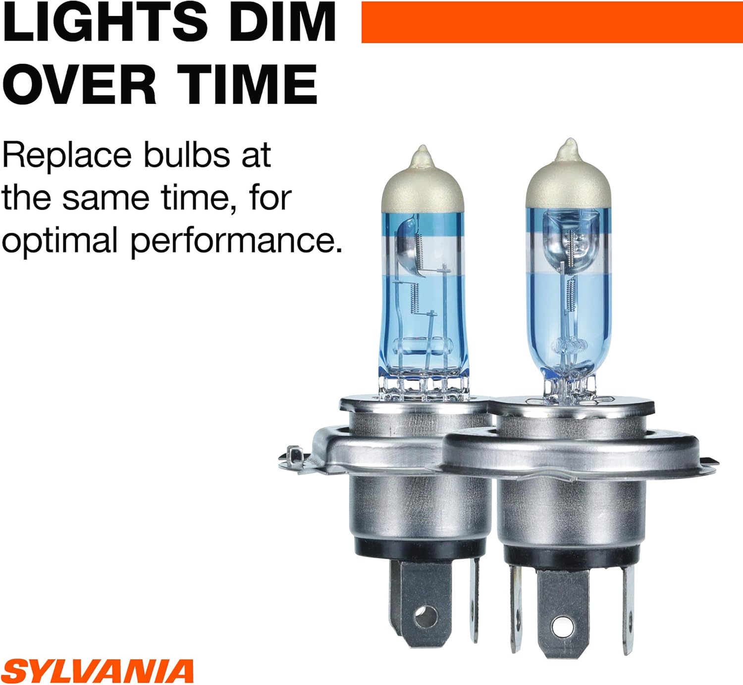 SYLVANIA - 9003 SilverStar Ultra - High Performance Halogen Headlight Bulb, High Beam, Low Beam and Fog Replacement Bulb, Brightest Downroad with Whiter Light, Tri-Band Technology (Contains 2 Bulbs) Pack of 2