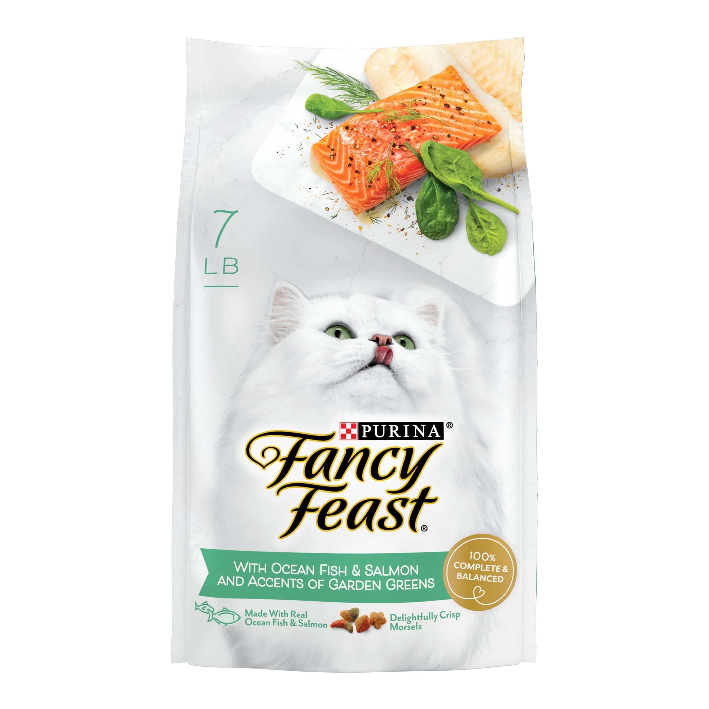 Purina Fancy Feast Dry Cat Food with Ocean Fish and Salmon